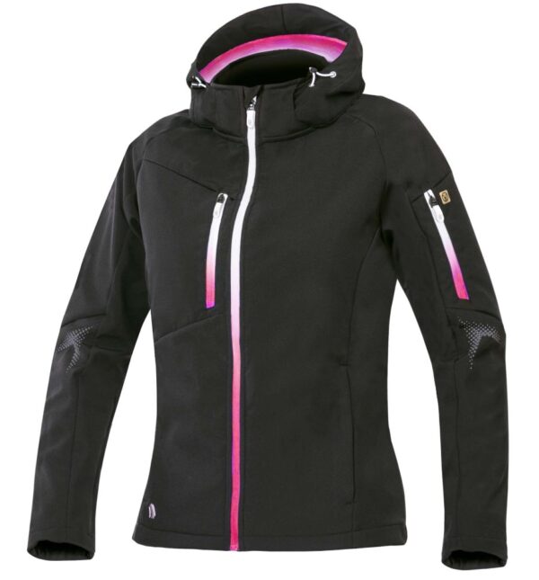 Damen softshelljacket ARDON®CREATRON® schwarz-rosa