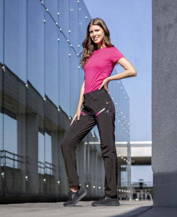 Softshell-Damenhose ARDON®CREATRON® schwarz-rosa